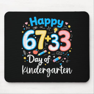 Tapis De Souris Joyeux jour 67+33 de maternelle 100ème jour de mat