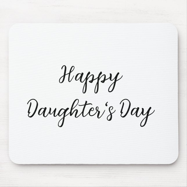 Tapis De Souris Joyeux jour de filles si.ple minimum ajouter le no (Devant)