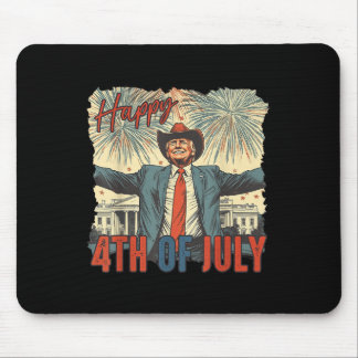 Tapis De Souris Joyeux Jour de l'indépendance 4 juillet Trump