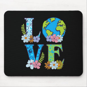 Tapis De Souris Joyeux Jour des terres Anniversaire Sauver la natu