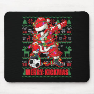 Tapis De Souris Joyeux Kickmas Noël Soccer Ball Laid Jeune Swe
