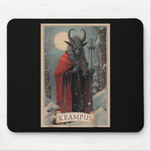 Tapis De Souris Joyeux Krampus Horreur Noël Doux moche mal P