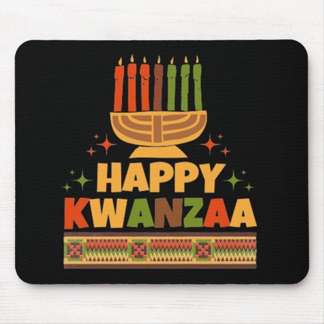 Tapis De Souris Joyeux Kwanzaa (Devant)