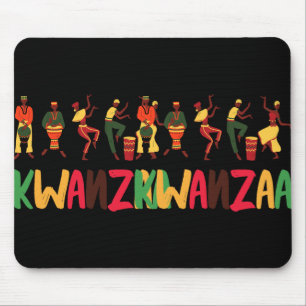 Tapis De Souris Joyeux Kwanzaa Fier Hérit de Fêtes Africain-Améric