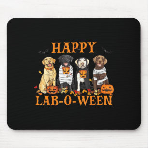 Tapis De Souris Joyeux Lab-O-Ween Labrador Saison Halloween Chien
