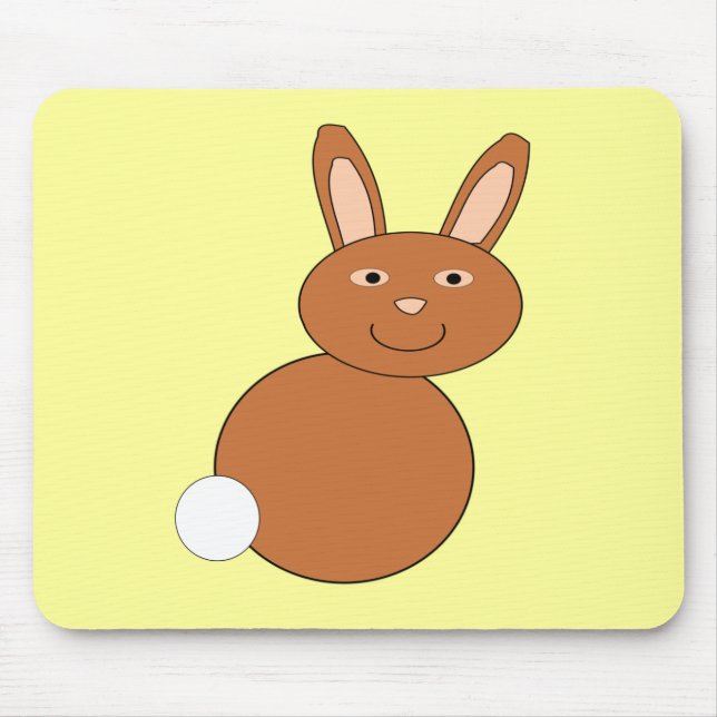 Tapis De Souris Joyeux lapin de Pâques Mousepad (Devant)