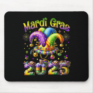 Tapis De Souris Joyeux Mardi Gras Carnival 2025 Mardi Gras Jester 