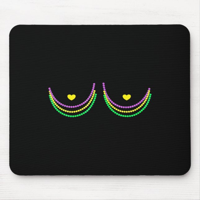 Tapis De Souris Joyeux Mardi Gras Funny Mardi (Devant)