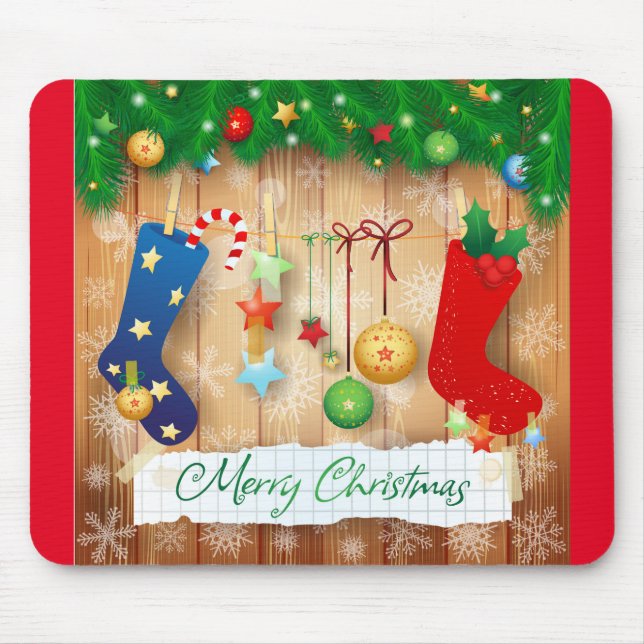 Tapis De Souris Joyeux Noël (Devant)