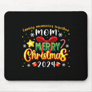 Tapis De Souris Joyeux Noël 2024 Groupe Famille de Noël Correspond