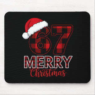 Tapis De Souris Joyeux Noël 67 Buffalo à carreaux Père Noël Famill