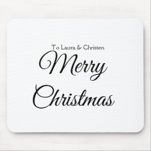 Tapis De Souris Joyeux Noël ajoutez nom texte personnalisé cadeau