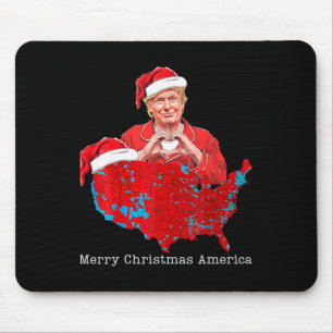 Tapis De Souris Joyeux Noël Amérique Donald Trump Coveragexmas