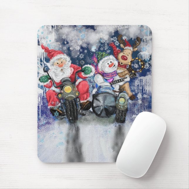 Tapis De Souris Joyeux Noël Amis Pad Souris (Avec souris)