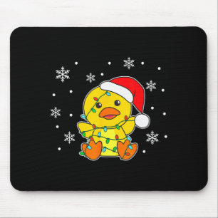 Tapis De Souris Joyeux Noël Canard Animaux d'hiver Canard