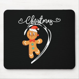 Tapis De Souris Joyeux Noël Couple Pain d'épice Noël Pyjama