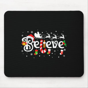 Tapis De Souris Joyeux Noël Croire En Père Noël Famille Paja