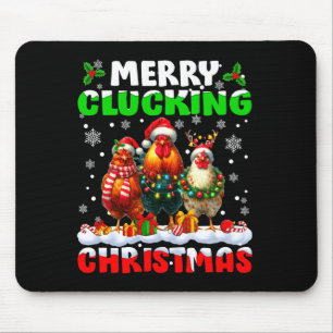 Tapis De Souris Joyeux Noël en Cocotte Chapeau de Santa Drôle de P