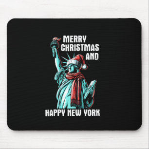 Tapis De Souris Joyeux Noël et Bonne Année New York - Drôle de Chr