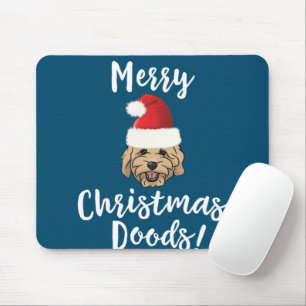 Tapis De Souris Joyeux Noël Goldendoodle Funny Golden Doodle