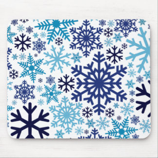 Tapis De Souris Joyeux Noël hiver Motif de flocon de neige