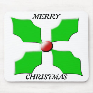 Tapis De Souris Joyeux Noël Holly Mousepad