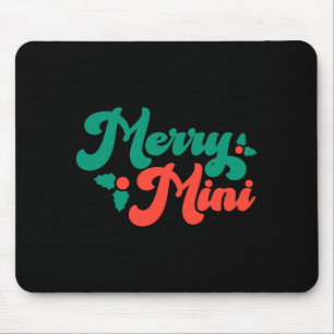 Tapis De Souris Joyeux Noël Mini Mignon Moderne Script Tygraphie B