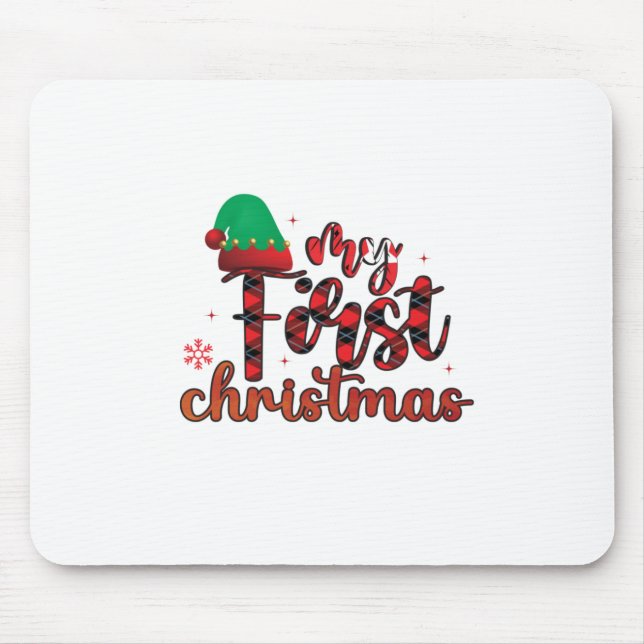 Tapis De Souris Joyeux Noël Mon premier Noël (Devant)