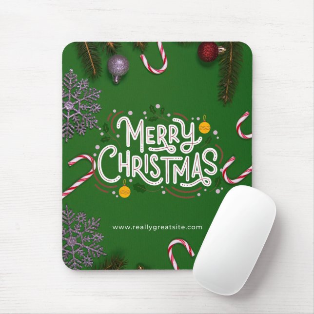 Tapis De Souris Joyeux Noël Mousepad (Avec souris)