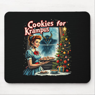Tapis De Souris Joyeux Noël Noël Cookies pour Krampus Graphic U