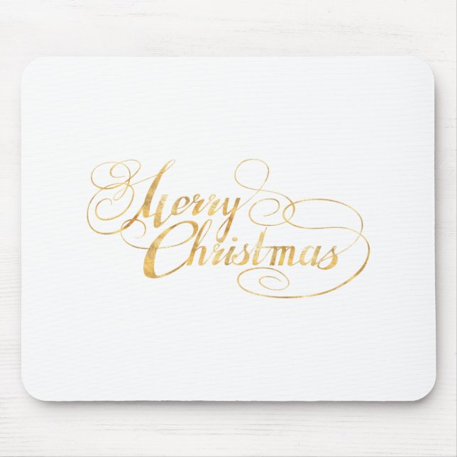 Tapis De Souris Joyeux Noël (OR) (Devant)