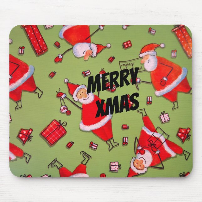Tapis De Souris Joyeux Noël Père Noël (Devant)