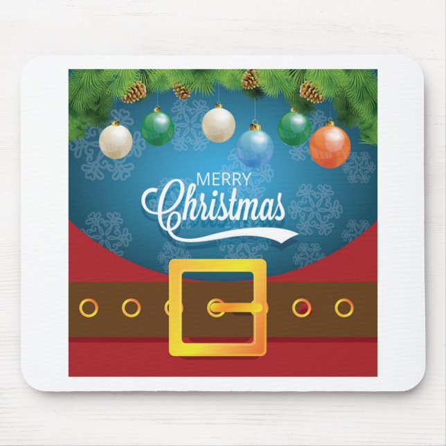 Tapis De Souris Joyeux Noël Père Noël (Devant)