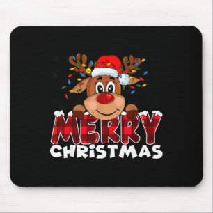 Tapis De Souris Joyeux Noël Renne Hommes Femmes Famille Assortie