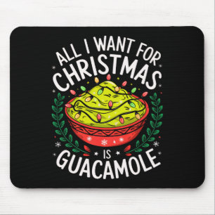 Tapis De Souris Joyeux Noël Tout Ce Que Je Veux Pour Noël Guacamol