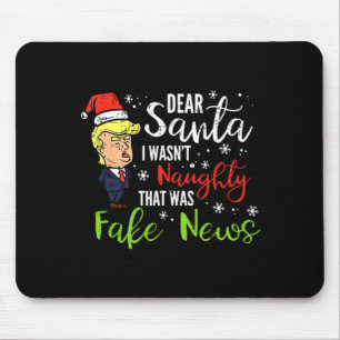 Tapis De Souris Joyeux Noël Trump Cher Père Noël Fake News Drôle X
