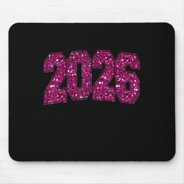 Tapis De Souris Joyeux Nouvel An 2026 Feu d'artifice Famille Eve X (Devant)