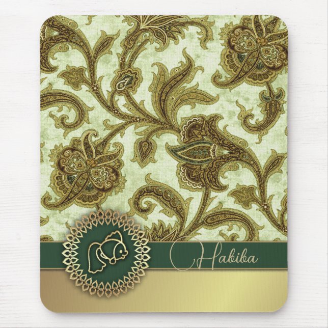 Tapis De Souris Joyeux Nowruz. Motif arabe Perse cadeau du Nouvel  (Devant)