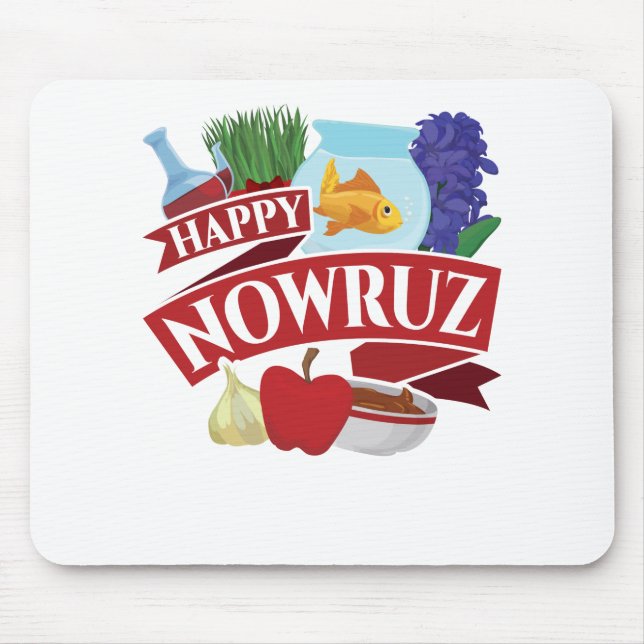 Tapis De Souris Joyeux Nowruz Nouvel An persan (Devant)