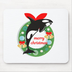 Tapis De Souris joyeux orque de noël