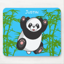 Joyeux Panda mignonne Monogrammé