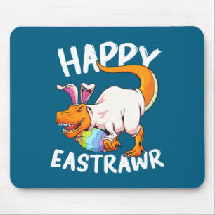 Tapis De Souris Joyeux Pâques Rex Lapin Dinosaure Enfant D