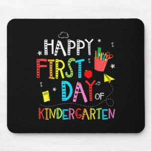 Tapis De Souris Joyeux premier jour de maternelle retour à l'école