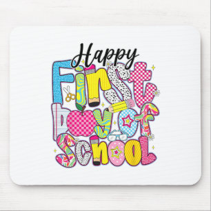 Tapis De Souris Joyeux premier jour d'école crayon enseignant enfa