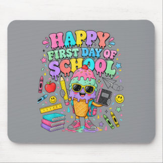 Tapis De Souris Joyeux Premier Jour D'école Glace Professeur Retou