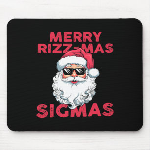 Tapis De Souris Joyeux Rizz Mas Sigmas Funny Père Noël