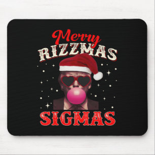 Tapis De Souris Joyeux Rizz Mas Sigmas Gen Alpha Trump Père Noël C