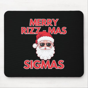 Tapis De Souris Joyeux Rizz Mas Sigmas Noël Rizzmas Drôle Sant