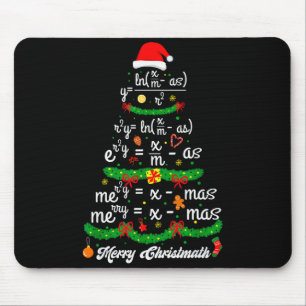 Tapis De Souris Joyeux Sapin de Noël Prof de Maths T-shirt Noël Jo