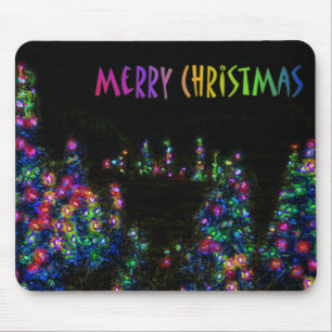 Tapis De Souris Joyeux sapin lumière Mousepad